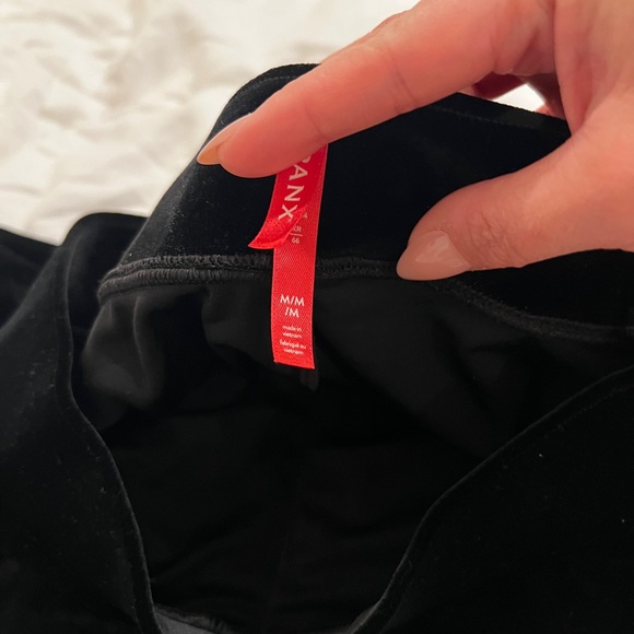 Spanx Velvet Split Hem Wide Leg Pants - Picture 8 of 9